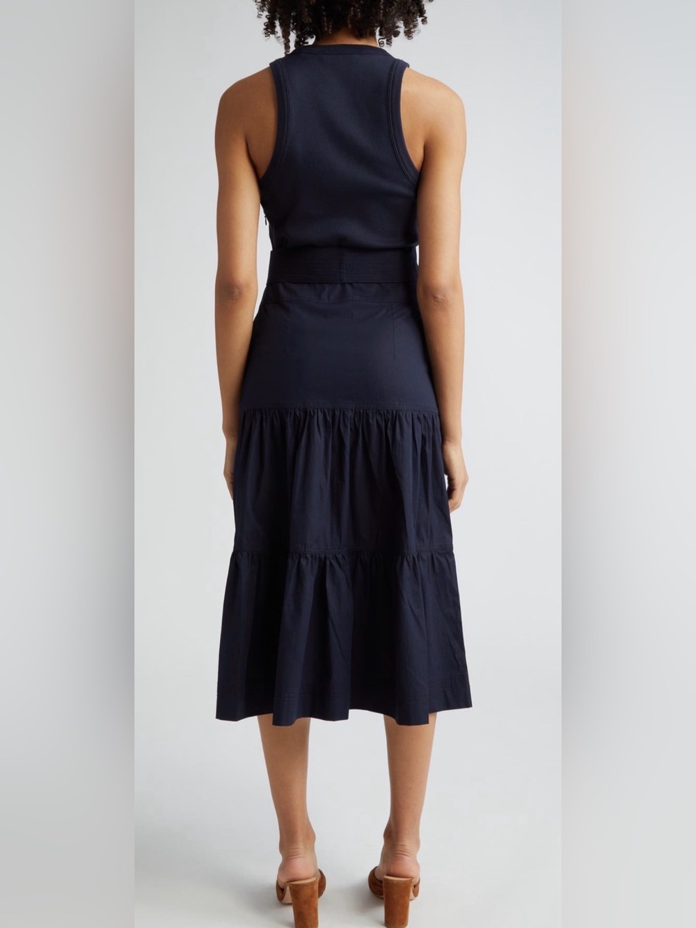 Veronica Beard Austyn Belted Sleeveless Dress - Picture 2 of 11